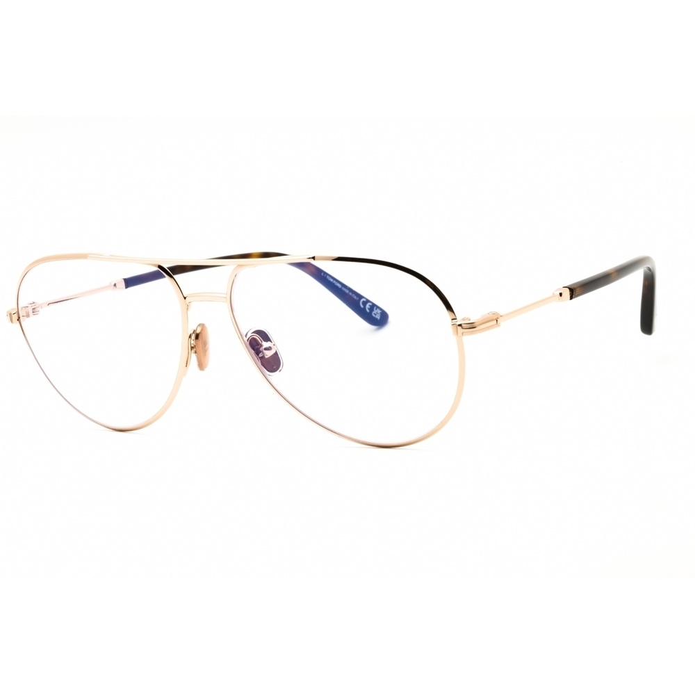 Tom Ford FT5829 Eyeglasses Rose Gold Metal Aviator
